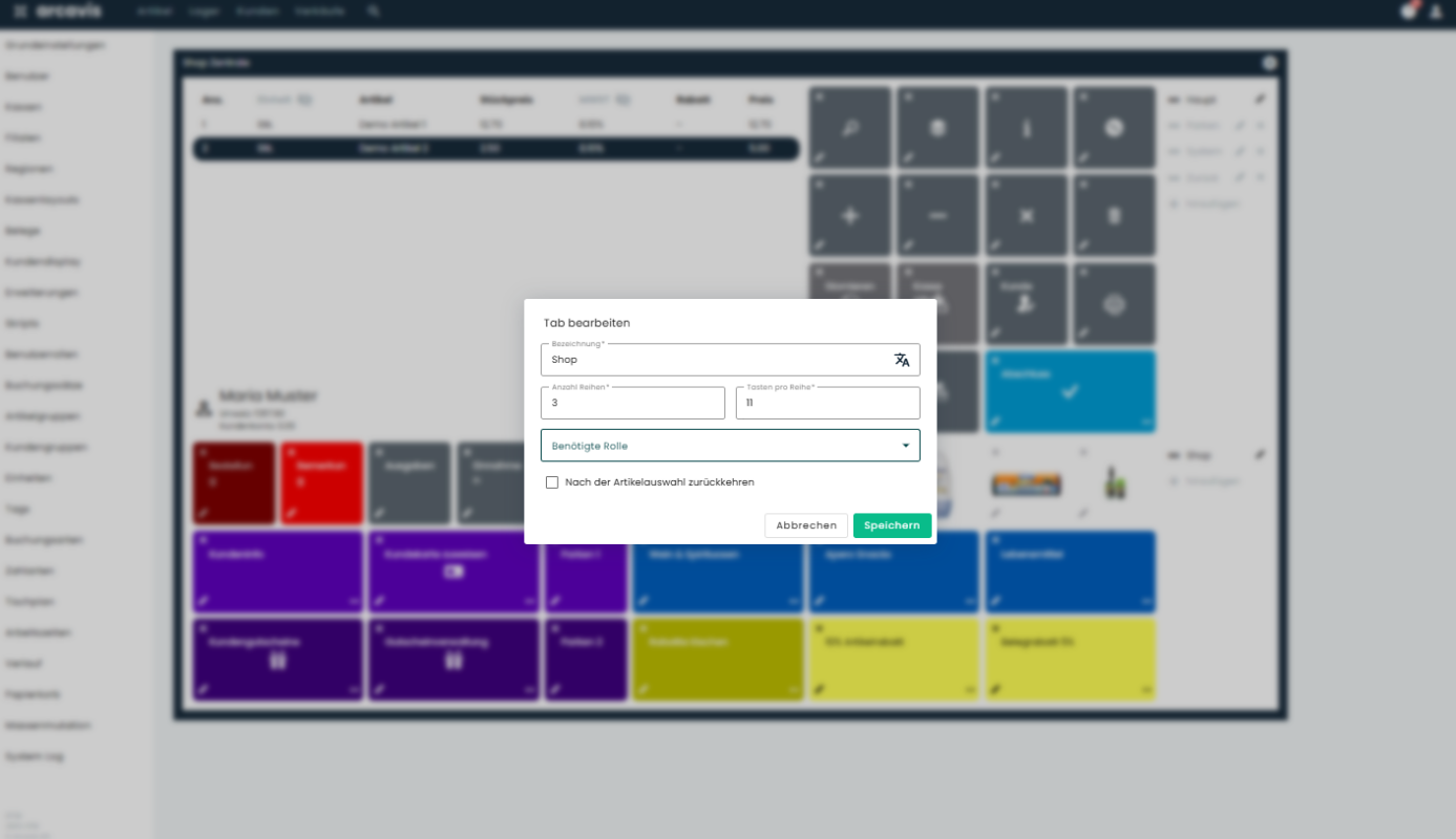 Gruppen zuweisung in Layouts für verschiedene Tabs